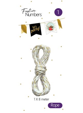 Gouden touw lijn 8mtr.