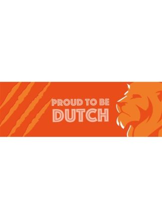 Gevelbanner "Proud to be Dutch" 74x220cm.