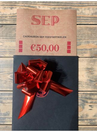 Cadeaubon 50,00 SEP Feestartikelen