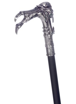 Luxe Wandelstok doodskop met klauw