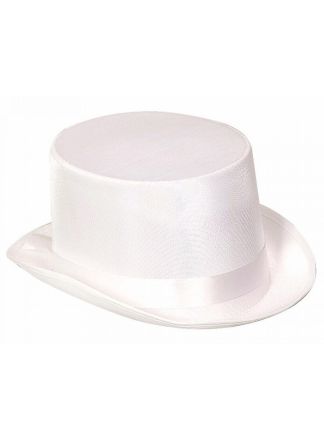 Witte hoge hoed 1 maat