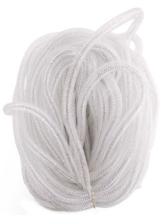 Decoslang tube 10mm. wit 2,5 mtr.