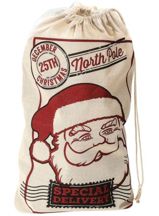 Kerstman Zak "SANTA" 50x80cm. (SALE)