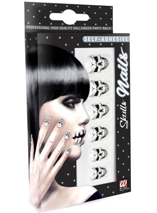 Set 12 zelfklevende doodskop nagels