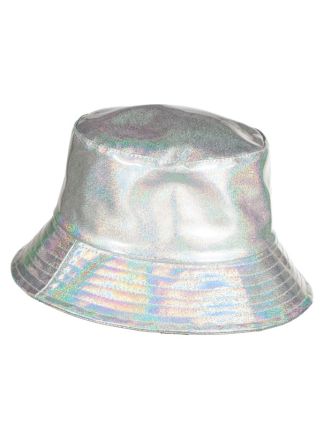Bucket hat zilver Bling