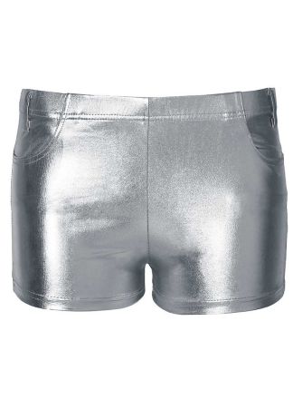Dames hotpants zilver