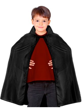 Zwarte cape 100cm. actieprijs 1maat