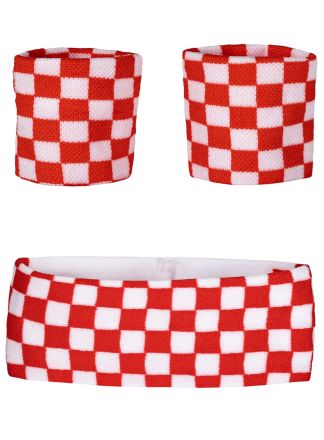 Rood-wit Brabant Zweetband set 3dlg.